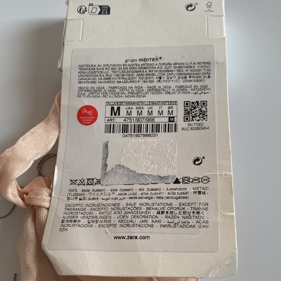 NWT Silk Metal Fringe Scarf - Picture 9 of 11